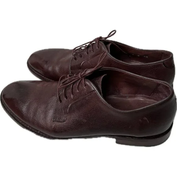 Paul Smith Men’s 'Chester' Flexible Travel Derby Shoes Burgundy US 9 UK 8 EU 42